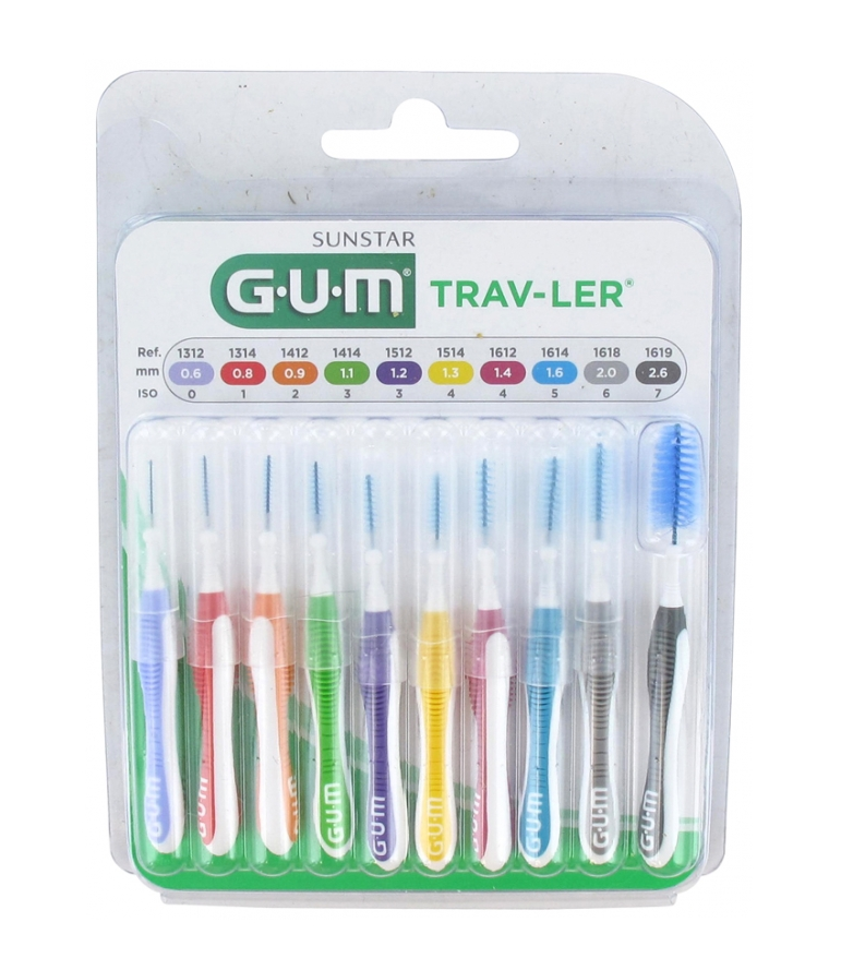 Набор межзубных щеток GUM Trav-Ler 10 шт. (25105567)