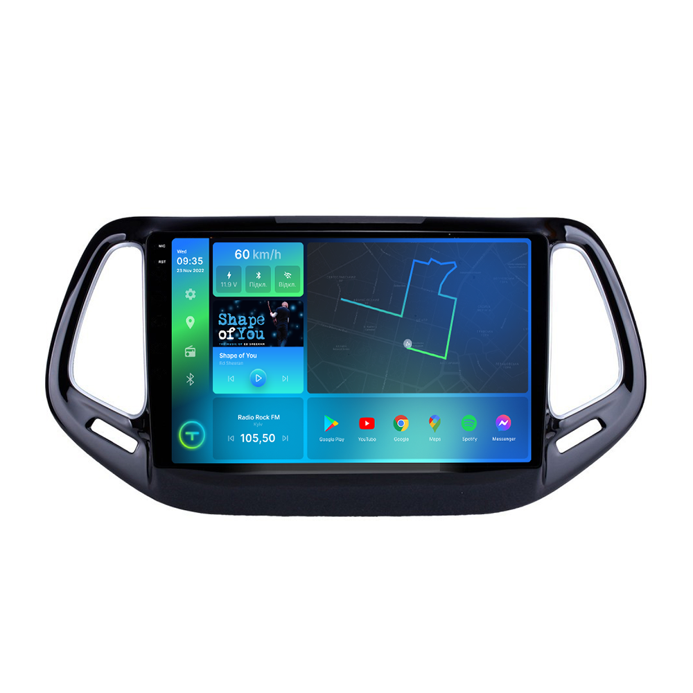 Автомагнитола штатная Torssen 2K F106128 для Jeep Compas 2017- г. 4G/Carplay/DSP 6/128 GB 10" (202300640)