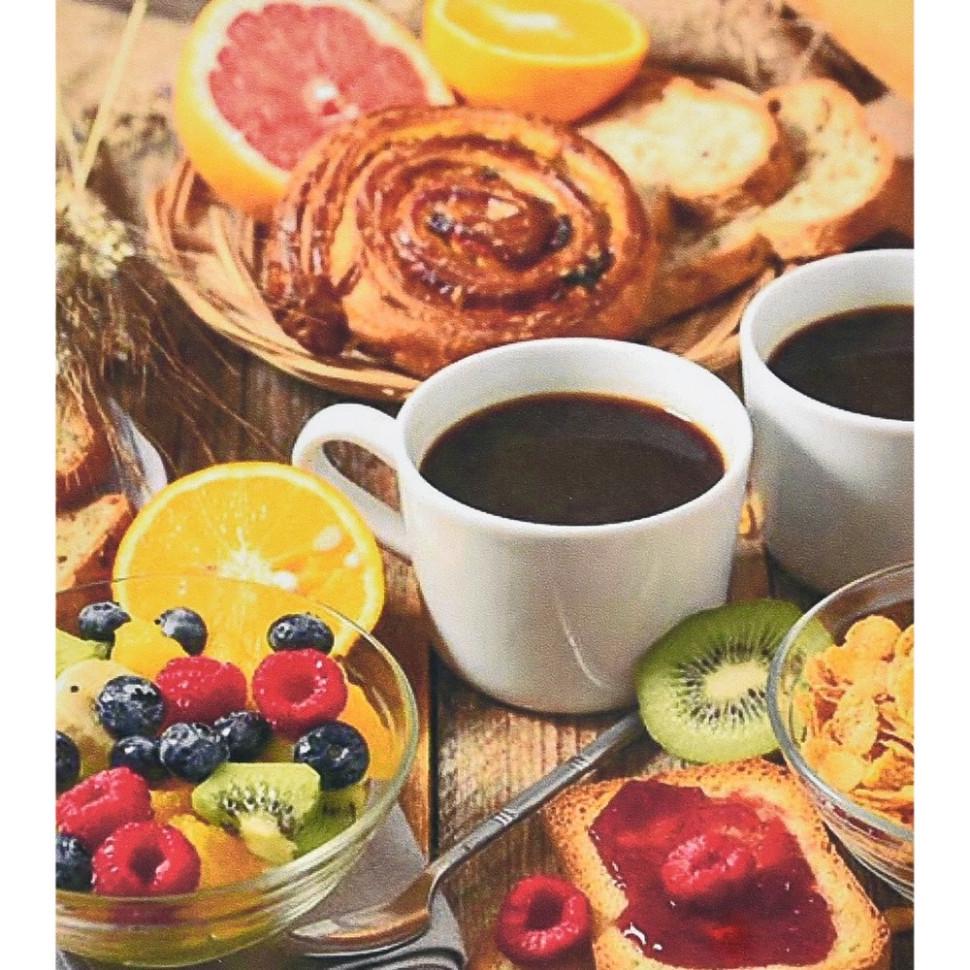 Алмазна мозаїка Strateg Кава зі смаколиками HEG86090 30х40 см (RLT49829)