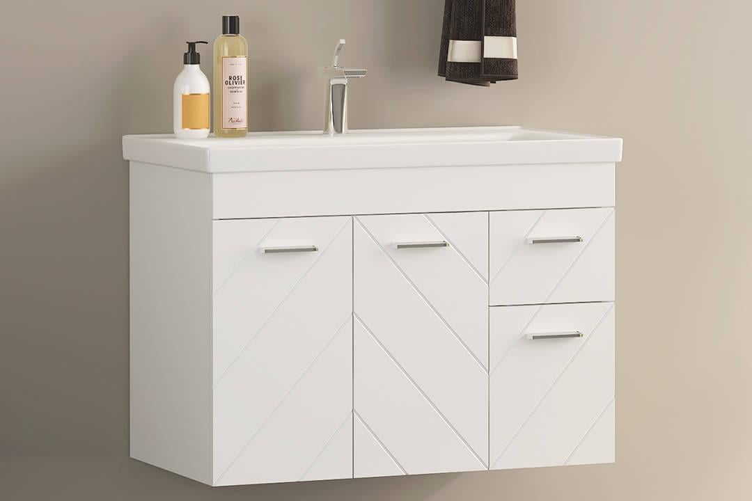 Підвісна тумба з умивальником GOLD Ban-Yom Vaneccia 80 см