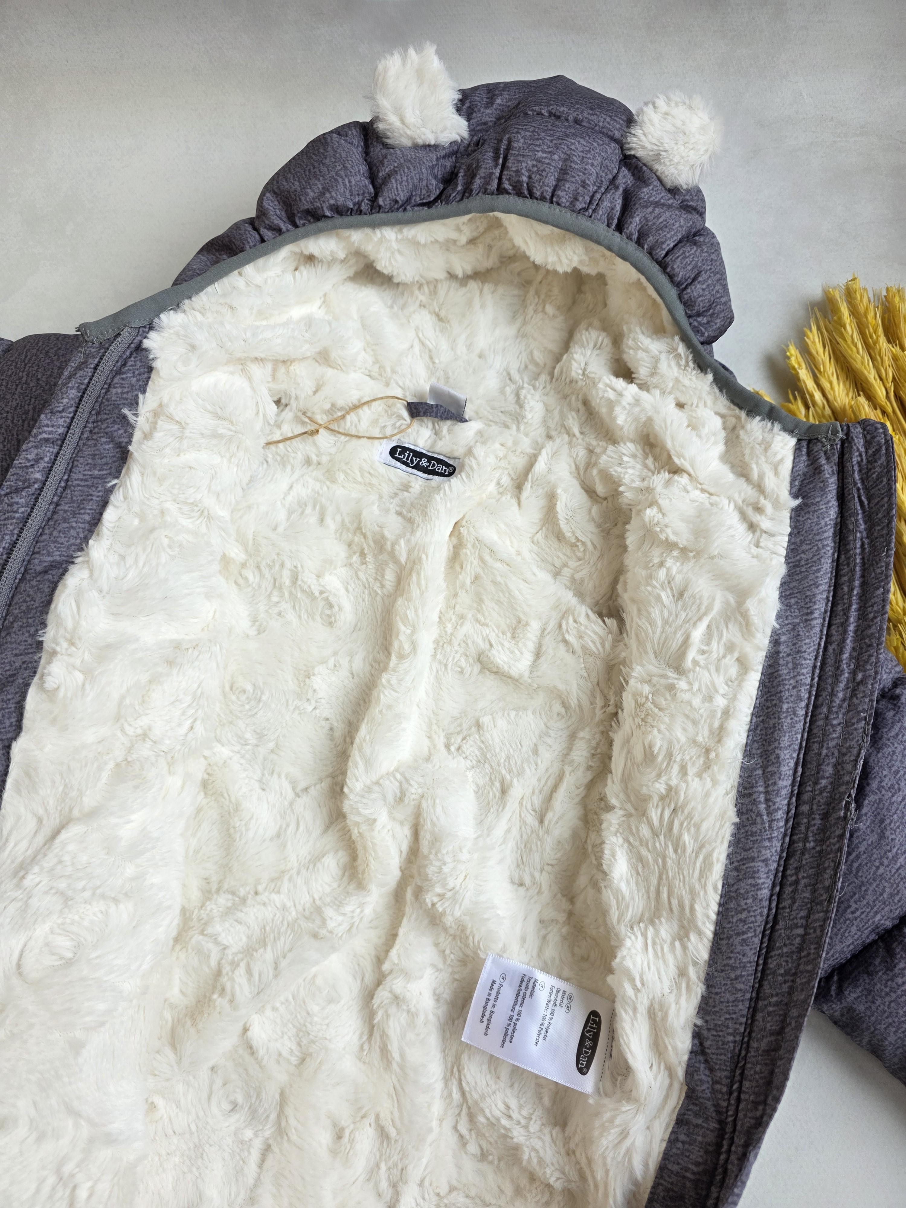 Комбінезон для хлопчиків зимовий Lily&Dan на хутрі 86-92 см (481993) - фото 4