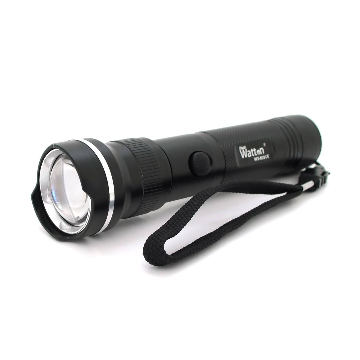 Ліхтар ручний Watton WT-010 1LED CREE Q5 3W 5 режими ZOOM 18650/3200mah IP40 СЗУ під 2 акб 180х45х34 мм Black (28729) Ліхтар ручний Watton WT-010 1LED CREE Q5 3W 5 режими ZOOM 18650/3200mah IP40 СЗУ під 2 акб 180х45х34 мм Black (28729)