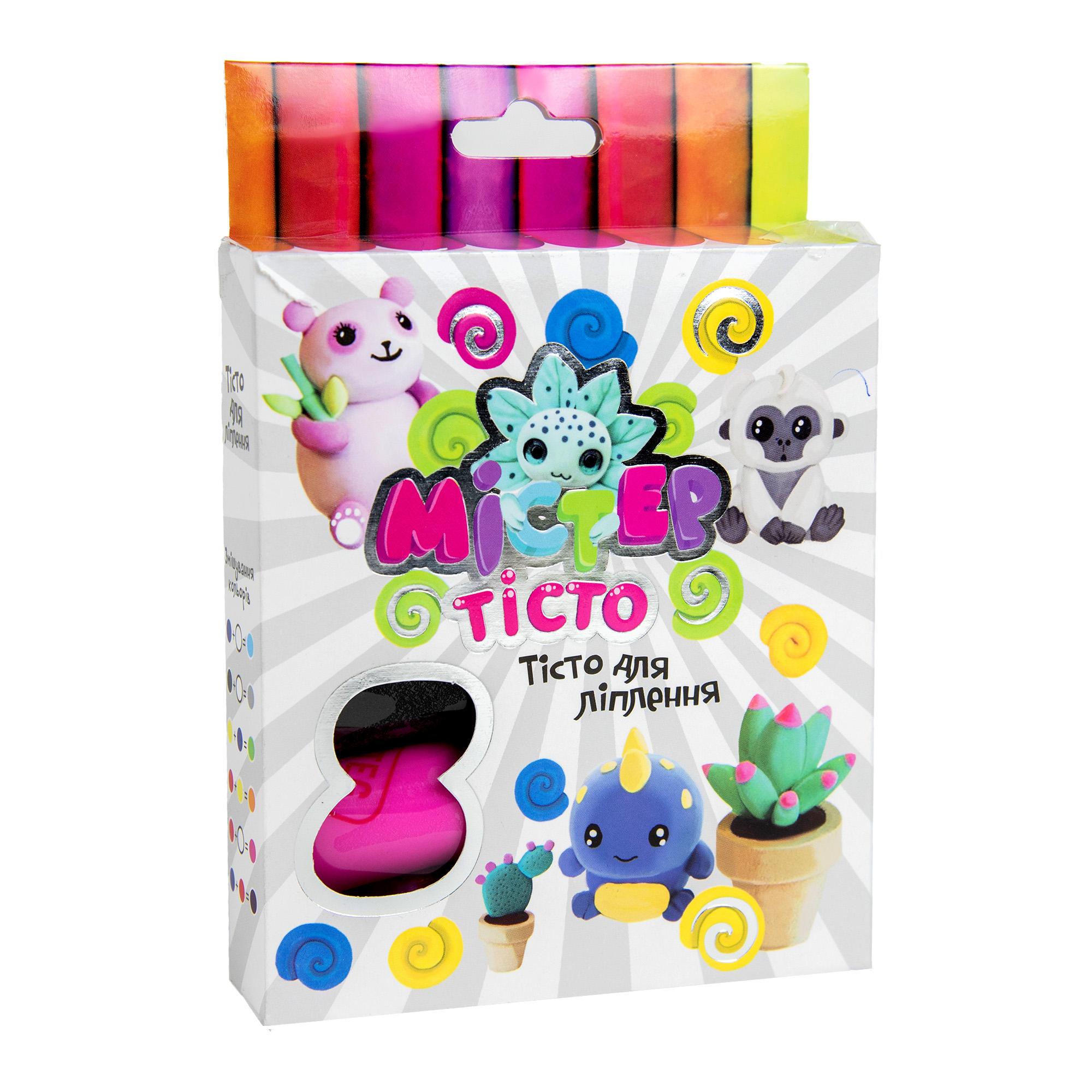 Набор для лепки Strateg Мистер тесто 8 цветов укр. (30571)