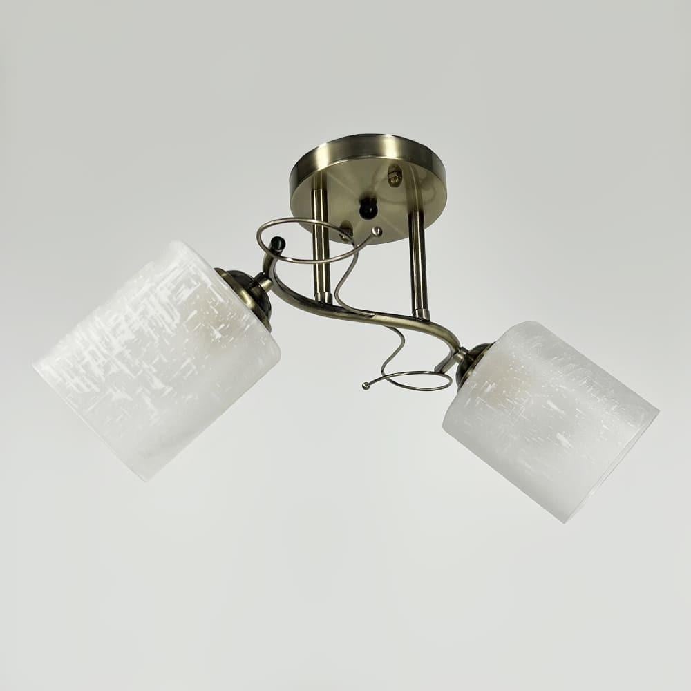 Люстра на 2 плафони 47 см Бронзовий (9321C/2 AB) - фото 1 Люстра на 2 плафони 47 см Бронзовий (9321C/2 AB) - фото 1