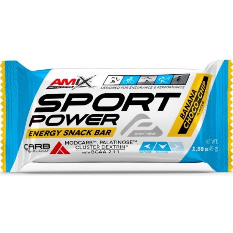 Батончик Amix Nutrition Performance Amix Sport Power Energy Snack Bar Banana choco chip 45 г