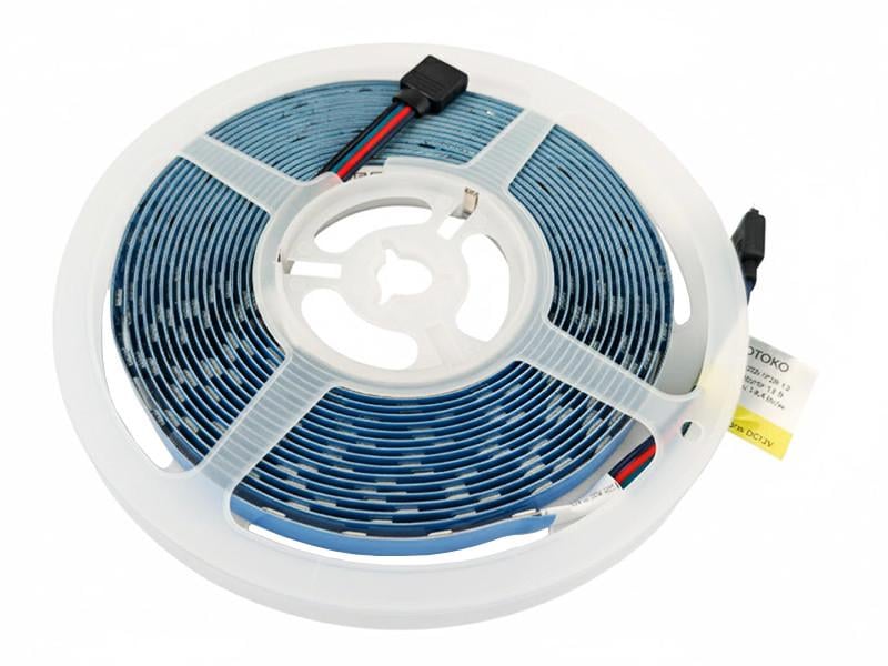 Світлодіодна стрічка MOTOKO 1 м SMD5050 60 LED 12В 14.4Вт/м IP20 RGB (6717)