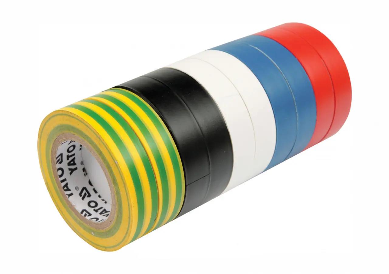 Набор изолент YATO 19 мм/20 м 10 шт. Разноцветный (YT-8173) Набор изолент YATO 19 мм/20 м 10 шт. Разноцветный (YT-8173)