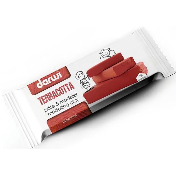 Полімерна глина самозастигаюча Darwi Classic, 500 г., Теракотова, (DR-DA0810500000)
