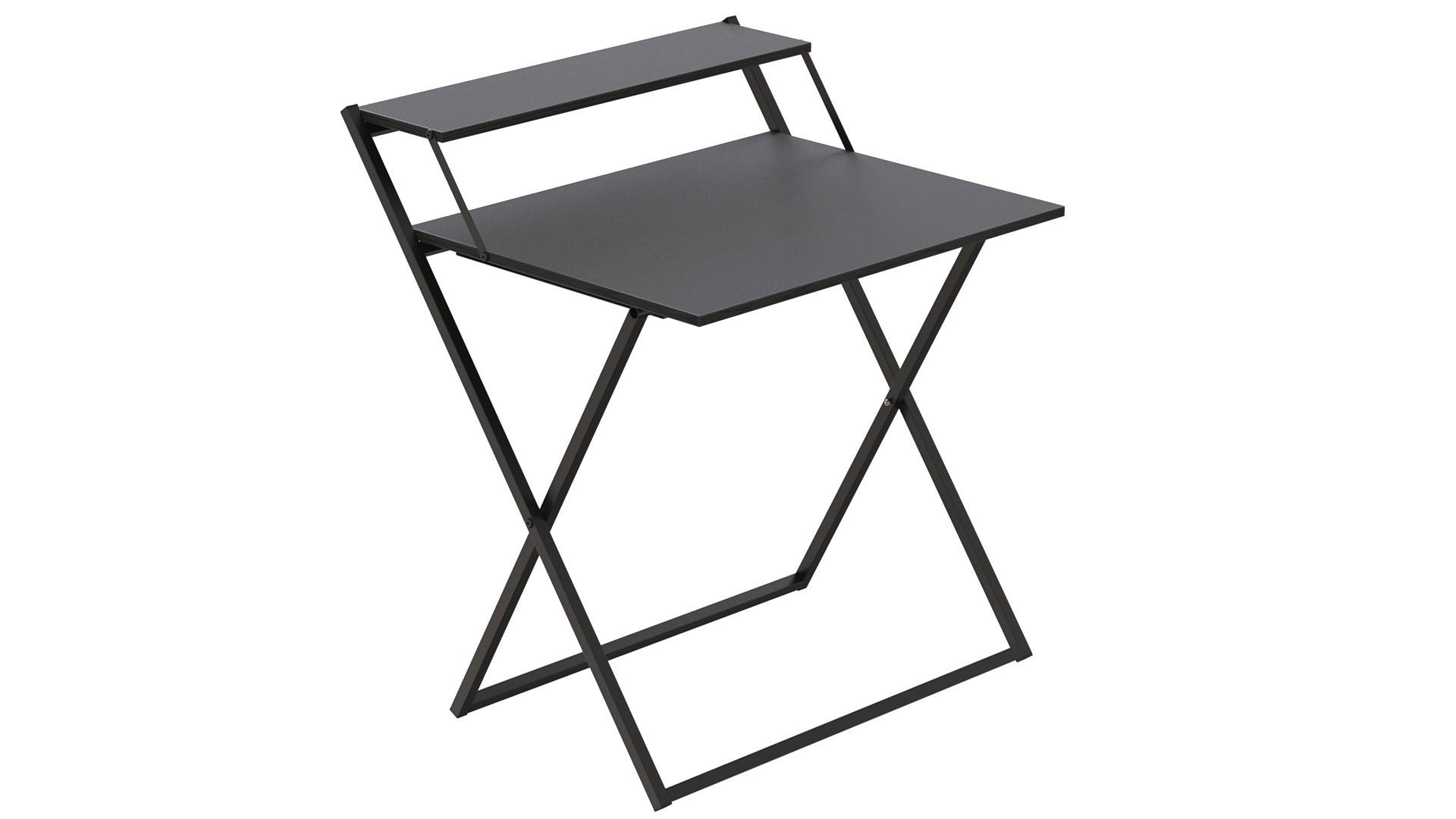 Стіл-трансформер Ferrum-decor Компакт 4 метал/ДСП 16 мм 750x790x720 мм Чорний/Сосна Кембра (FRD-104692) - фото 1