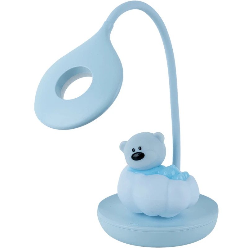 Лампа настільна KITE Cloudy Bear LED з акумулятором Блакитний (K24-493-2-3) - фото 3 Лампа настільна KITE Cloudy Bear LED з акумулятором Блакитний (K24-493-2-3) - фото 3