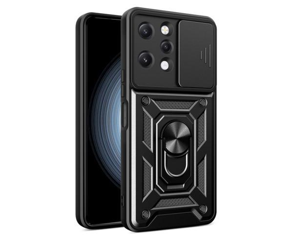 Чехол накладка Ricco Camera Sliding для Xiaomi Redmi 12 Черный