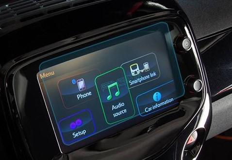 Защитное стекло Pixsel гибридное матовое на монитор Peugeot 108-6,9" 2015