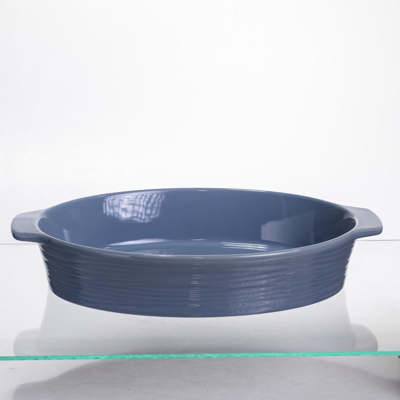 Форма для запікання овальна 36х22,5х7 см 2 л Блакитний (S1288) - фото 4