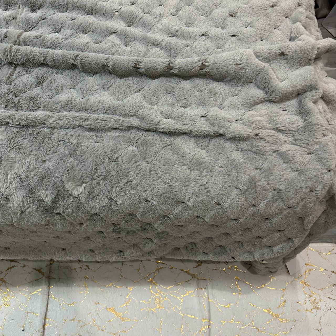 Покрывало микрофибра 200х230 см Серый (P-капелька-8) - фото 5