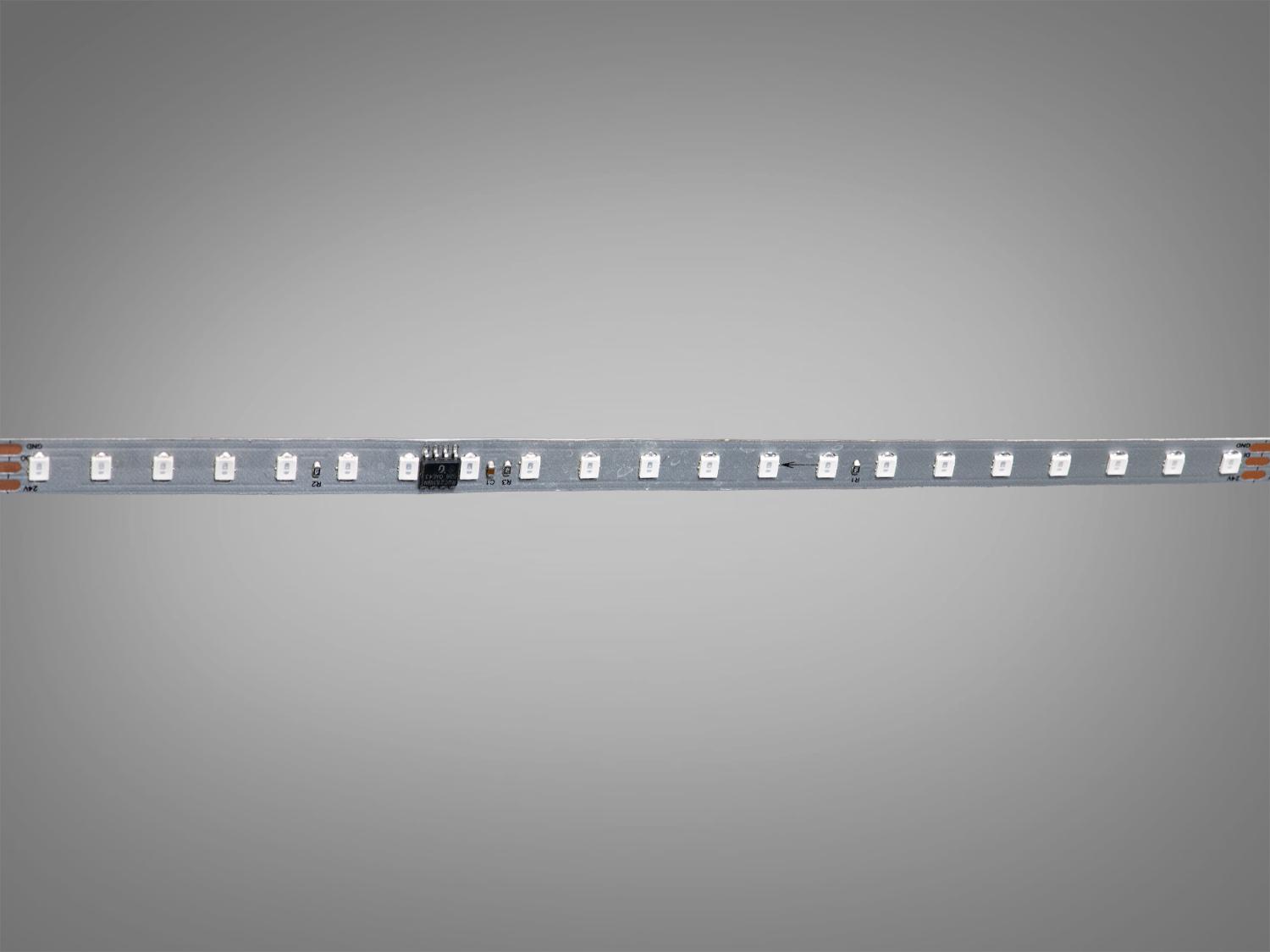 Світлодіодна стрічка адресна 24 В 126 діодів на метр 8 мм Червоний (PWS24-2835-126-RED-20-8) - фото 3 Світлодіодна стрічка адресна 24 В 126 діодів на метр 8 мм Червоний (PWS24-2835-126-RED-20-8) - фото 3