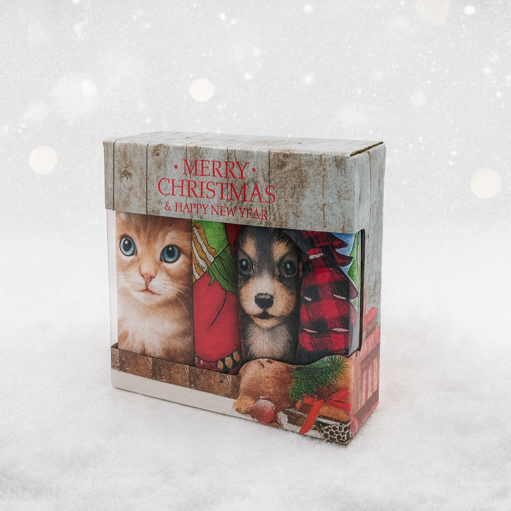 Серветки-рушники з мікрофібри Luxyart Різдво 25х50 см 8 шт. (LR-280)