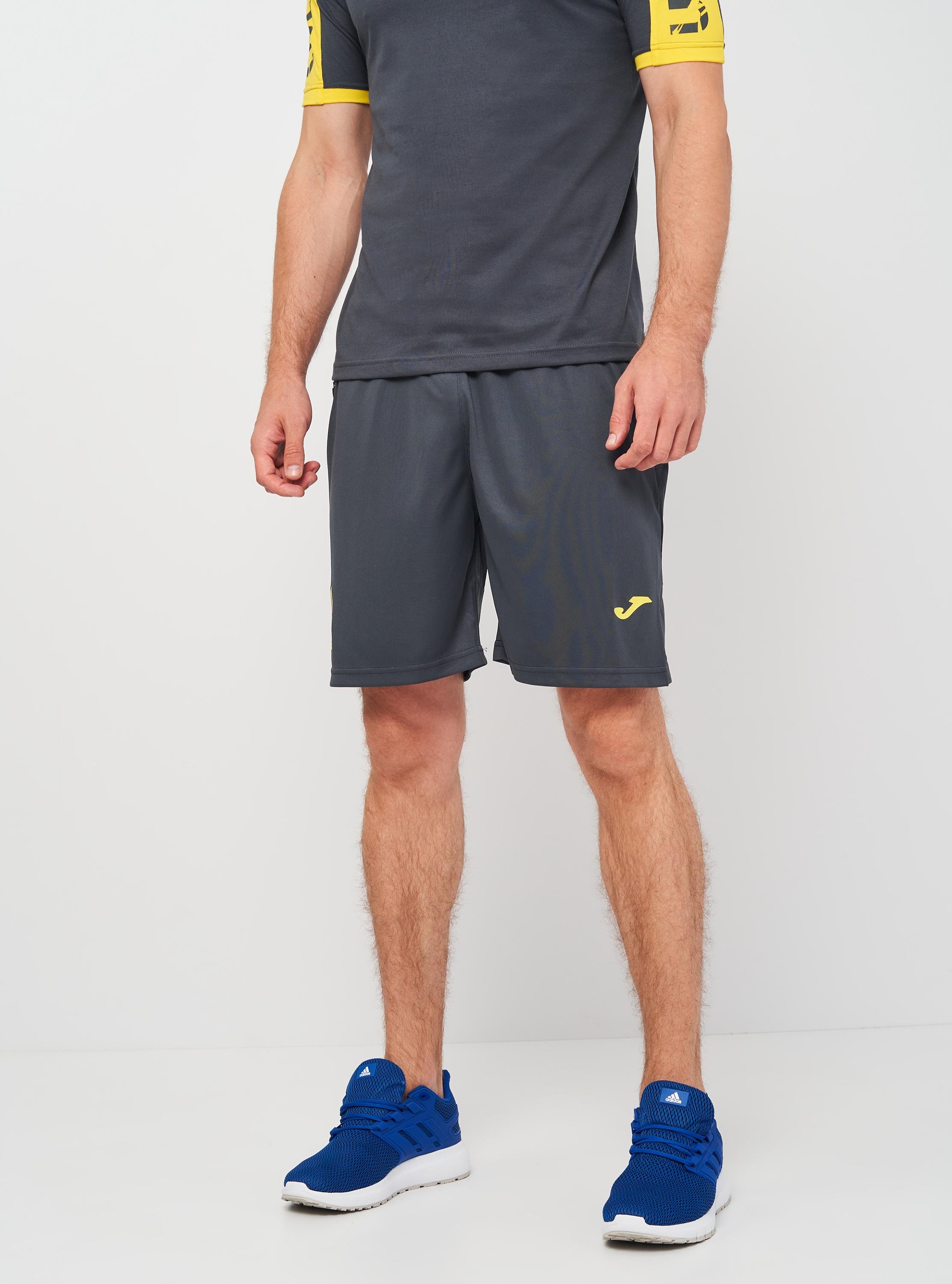 Шорты Joma AT102369B150 Fed. Futbol Ucrania Short M Anthracite (8424309727123) - фото 1