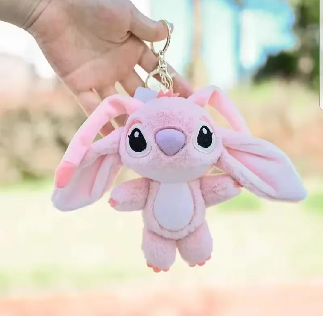 Мягкая игрушка-подвеска плюшевая Ангел со Стичами на рюкзак или ключи 12 см (2692605901) - фото 2 Мягкая игрушка-подвеска плюшевая Ангел со Стичами на рюкзак или ключи 12 см (2692605901) - фото 2