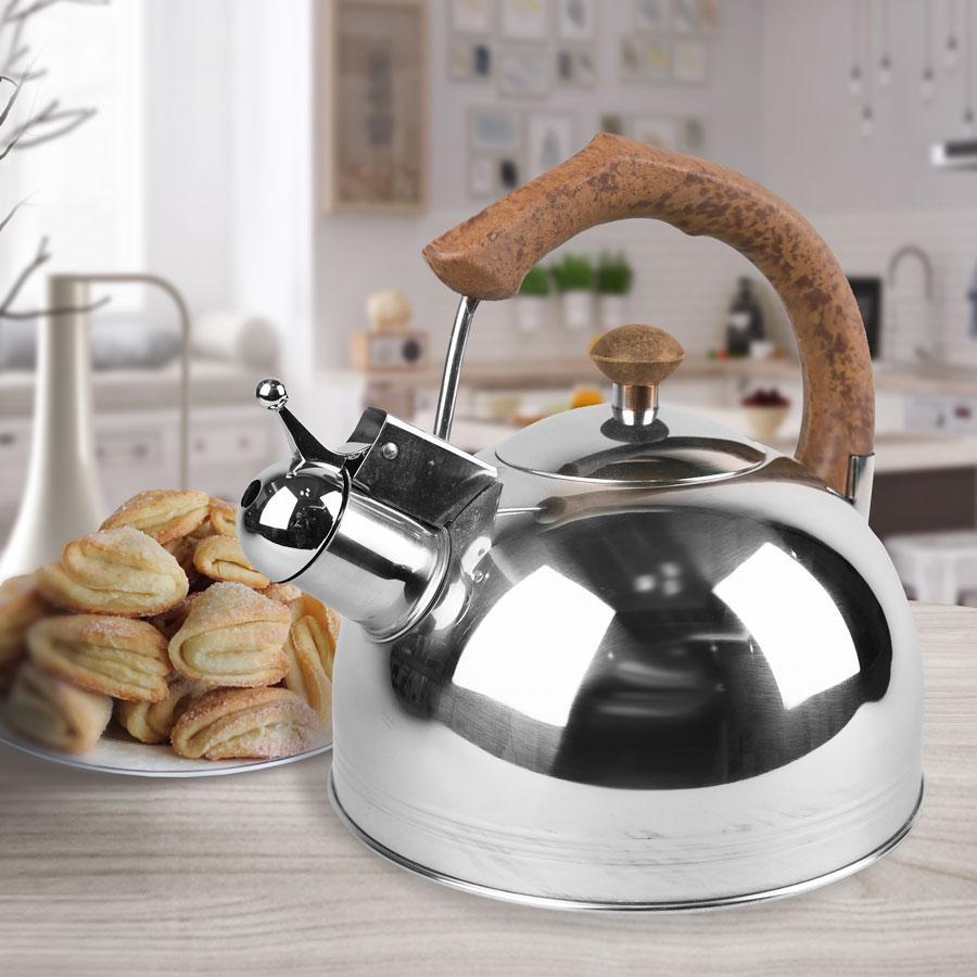 Чайник со свистком Мaestro 3 л MR-1307 Brown