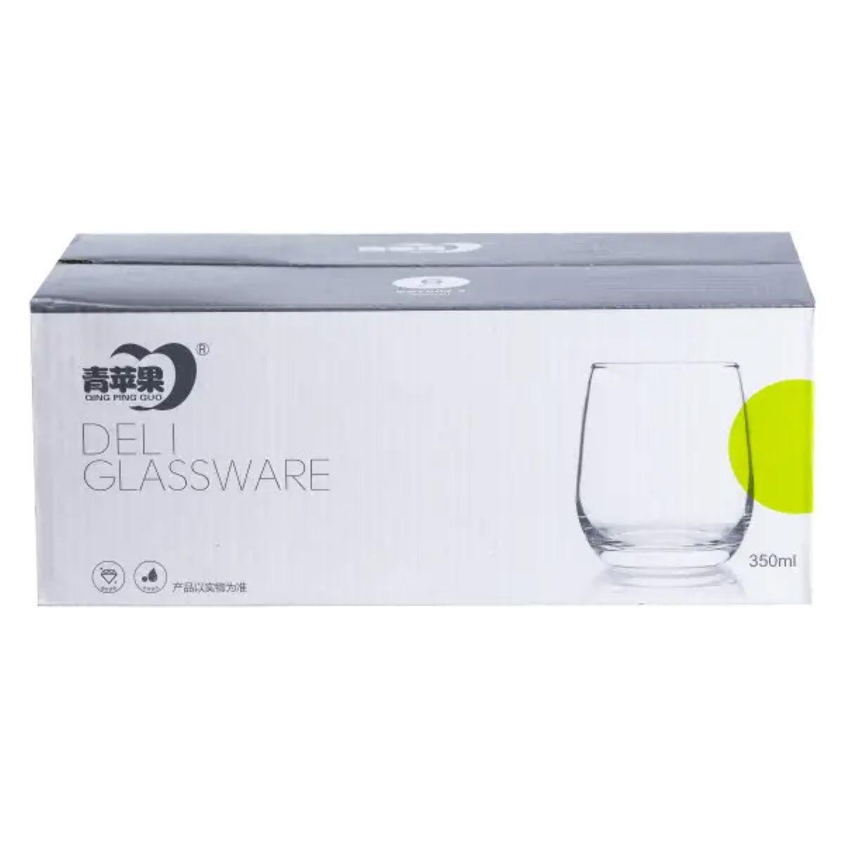 Набор стаканов стеклянный 350 мл 6 шт. Прозрачный (4187) - фото 10