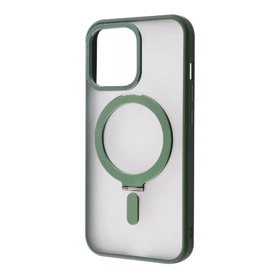 Чехол-накладка для телефона WAVE Premium Attraction Case with Magnetic Ring - iPhone 14 Pro green (446200015)