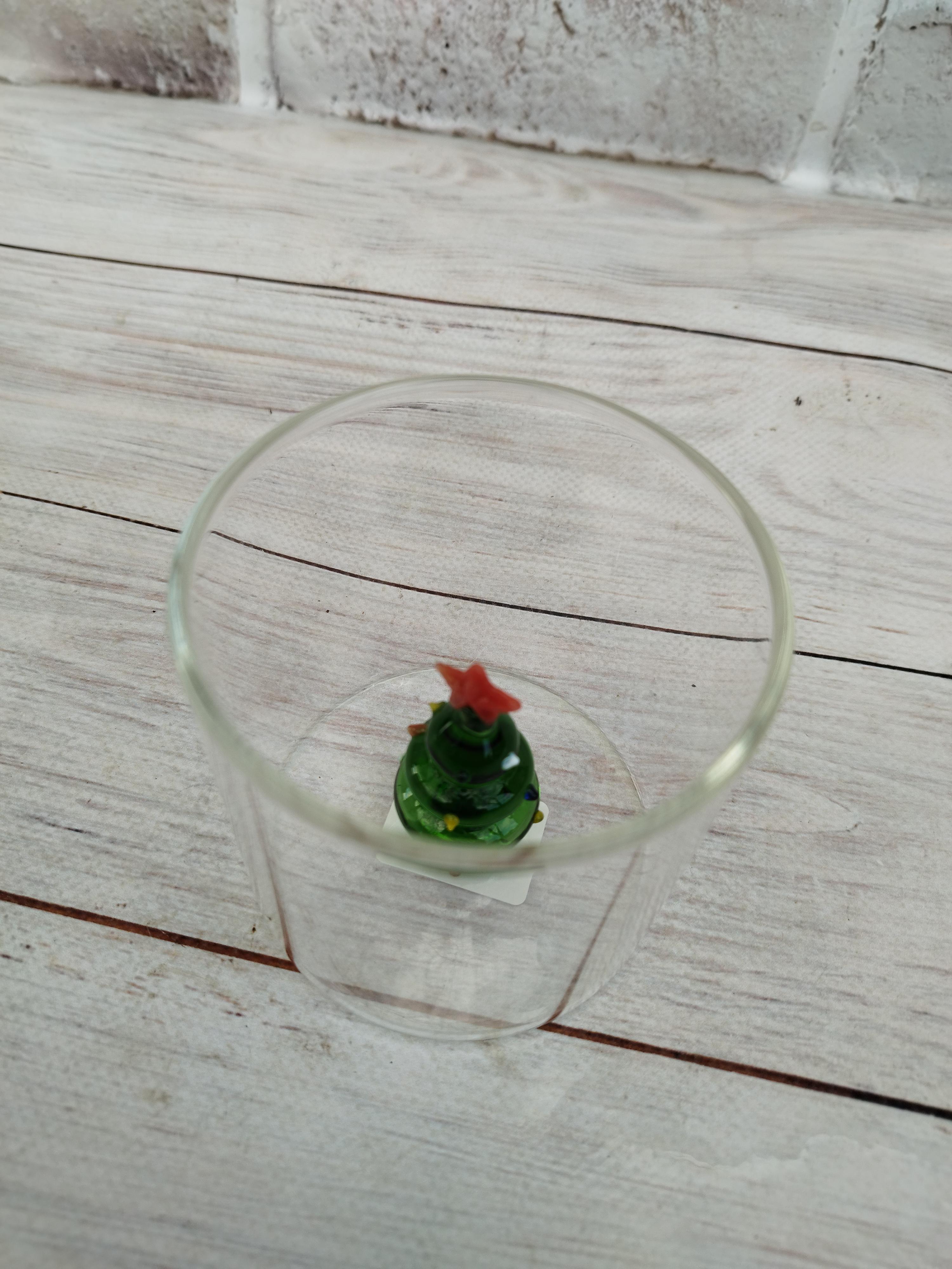 Стакан новогодний с фигуркой внутри Olens Зеленая елка 310 мл (102-1176) - фото 3 Стакан новогодний с фигуркой внутри Olens Зеленая елка 310 мл (102-1176) - фото 3