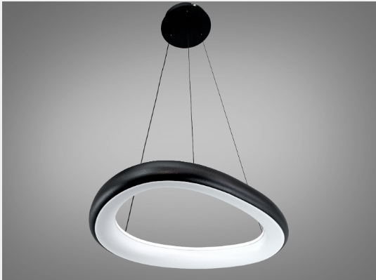 Люстра подвесная LED 36 Вт Черный (0472A BK)