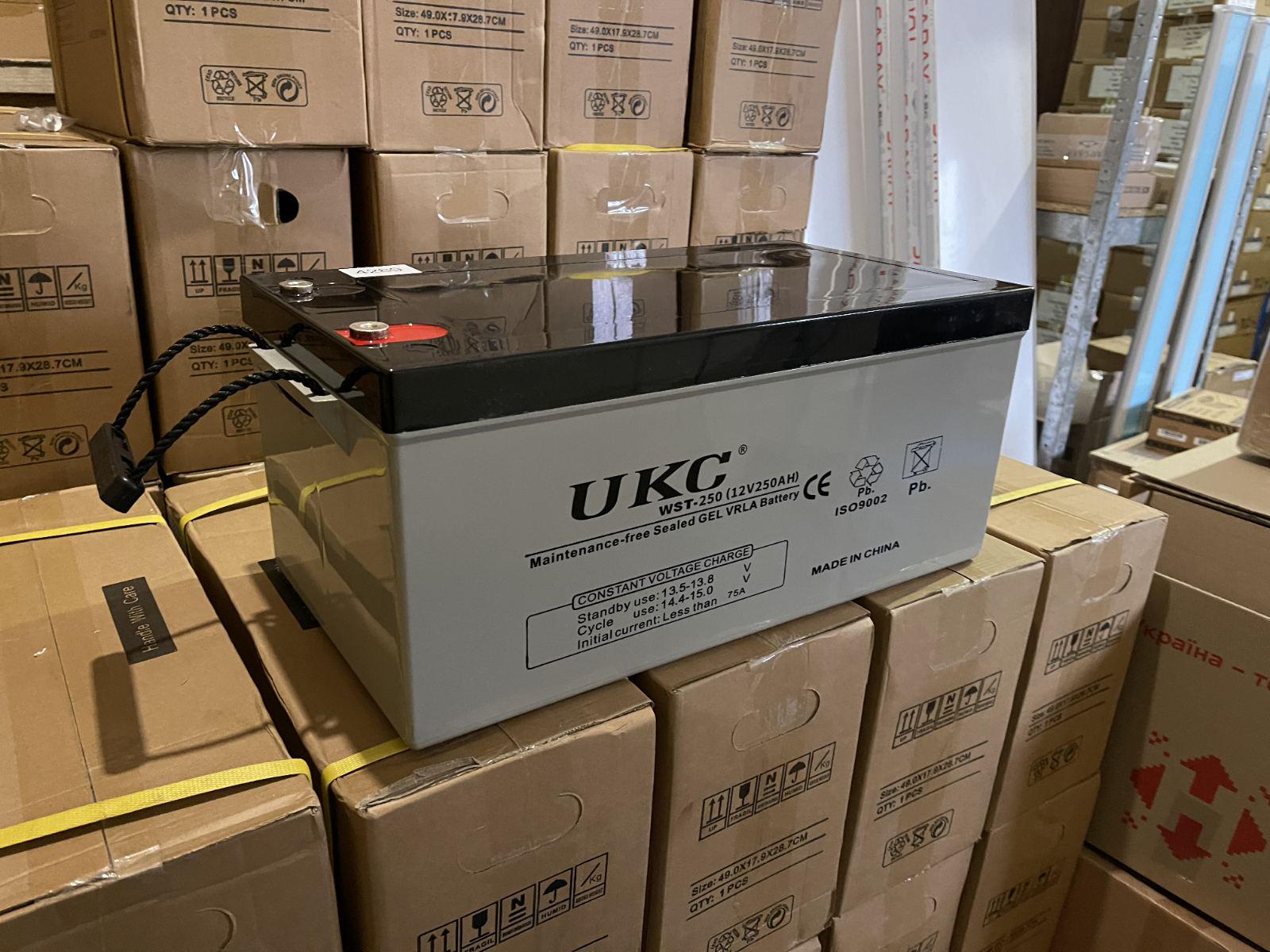 Аккумулятор гелевый UKC GEL Battery тяговой 250 Ah 12 V (11663062) - фото 2 Аккумулятор гелевый UKC GEL Battery тяговой 250 Ah 12 V (11663062) - фото 2
