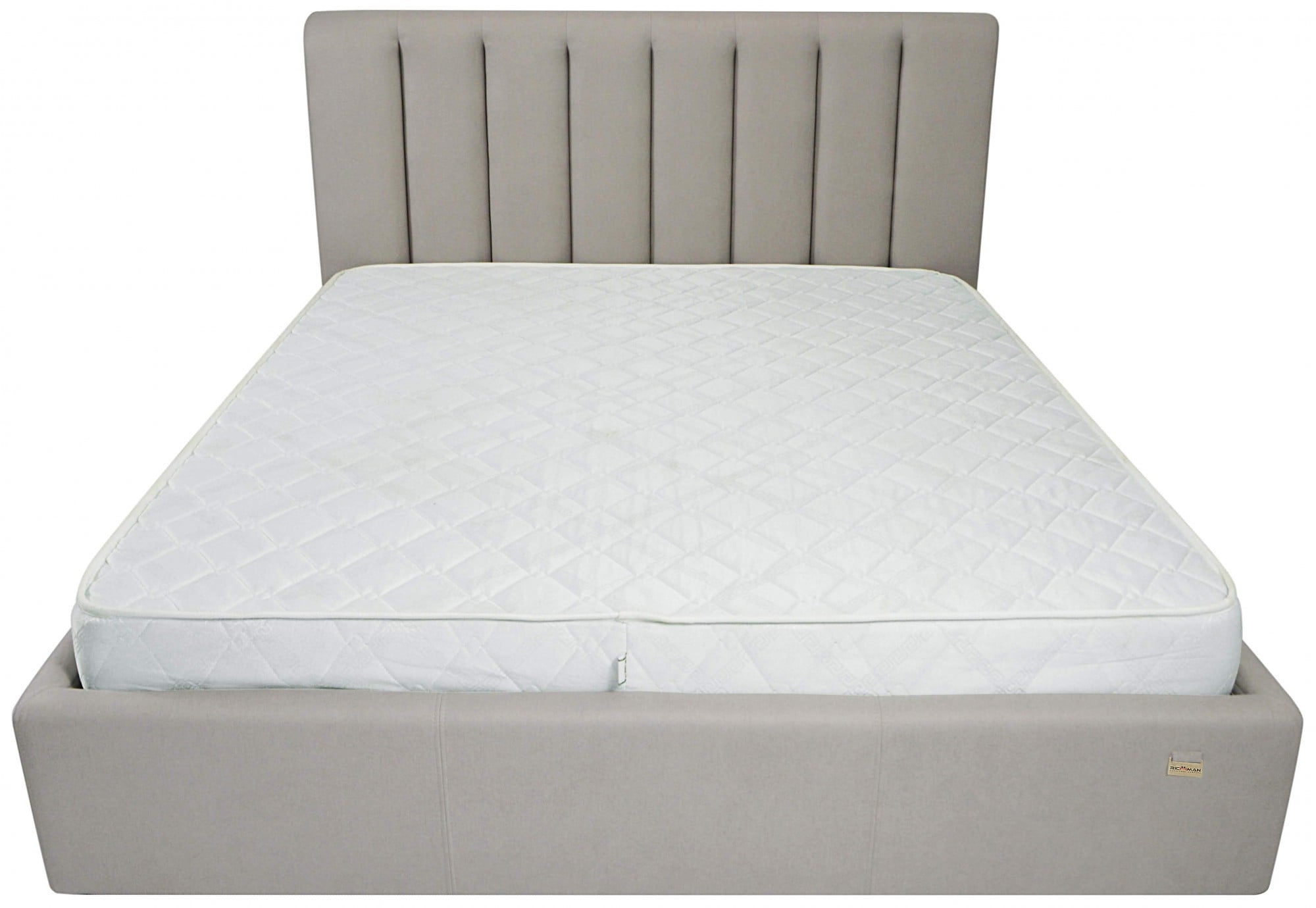 Кровать двуспальная Sanam Standart Fibril 06 160х200 см Серый