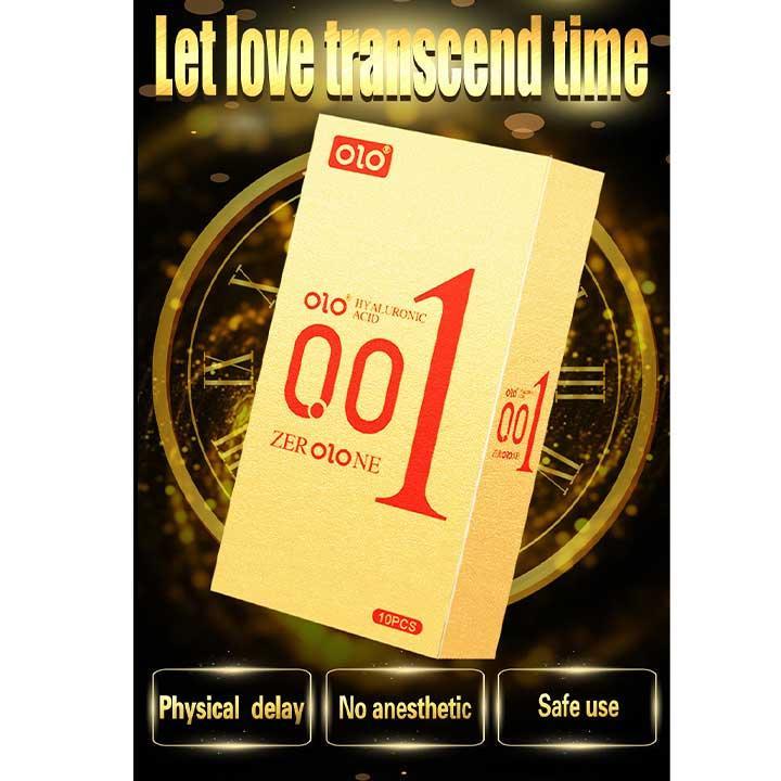 Презервативы ребристые ультратонкие OLO GOLD 0.01 латексные M 51-54 мм 10 шт. (K001112) - фото 2 Презервативы ребристые ультратонкие OLO GOLD 0.01 латексные M 51-54 мм 10 шт. (K001112) - фото 2