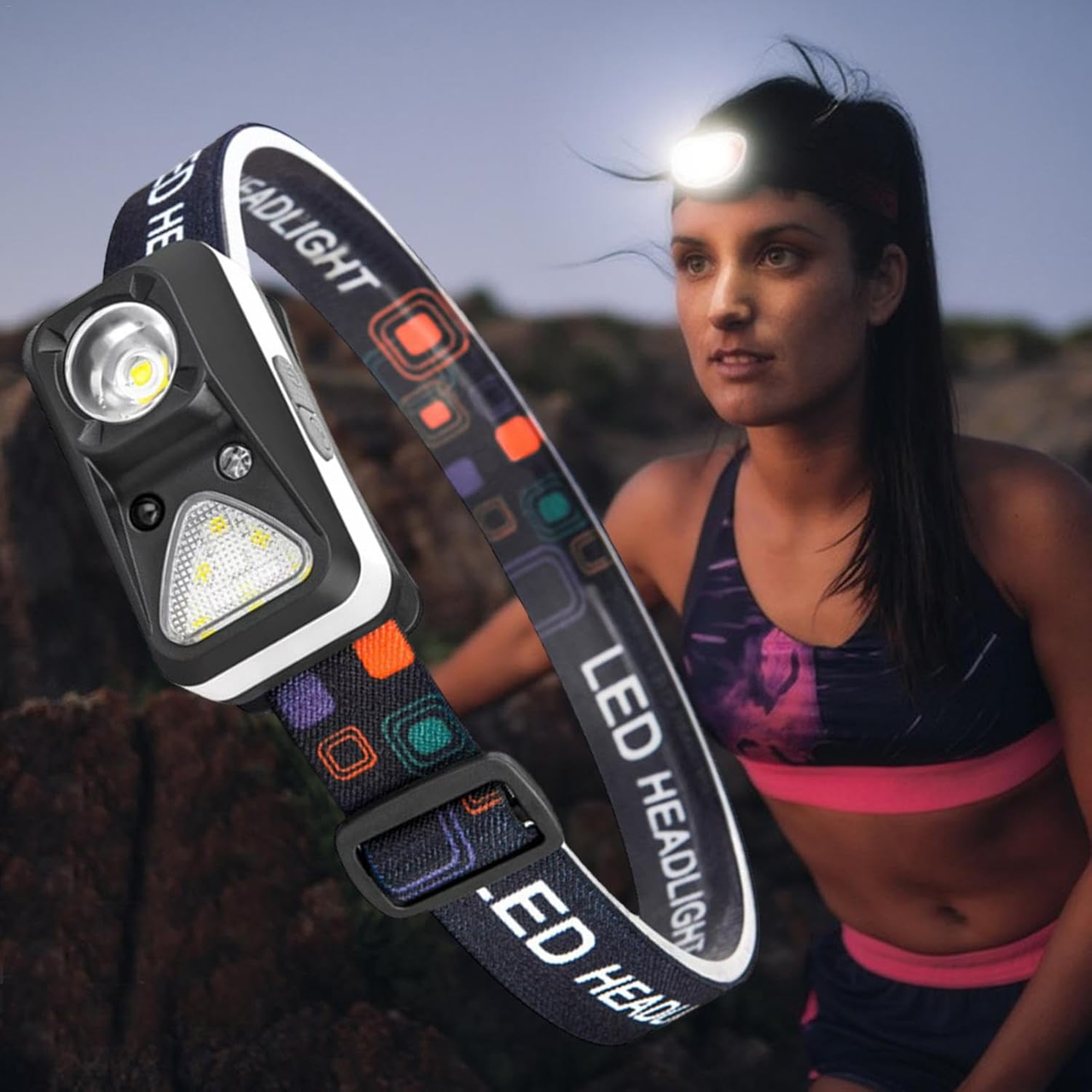 Ліхтар налобний світлодіодний W-18-XPG+6SMD - фото 4 Ліхтар налобний світлодіодний W-18-XPG+6SMD - фото 4