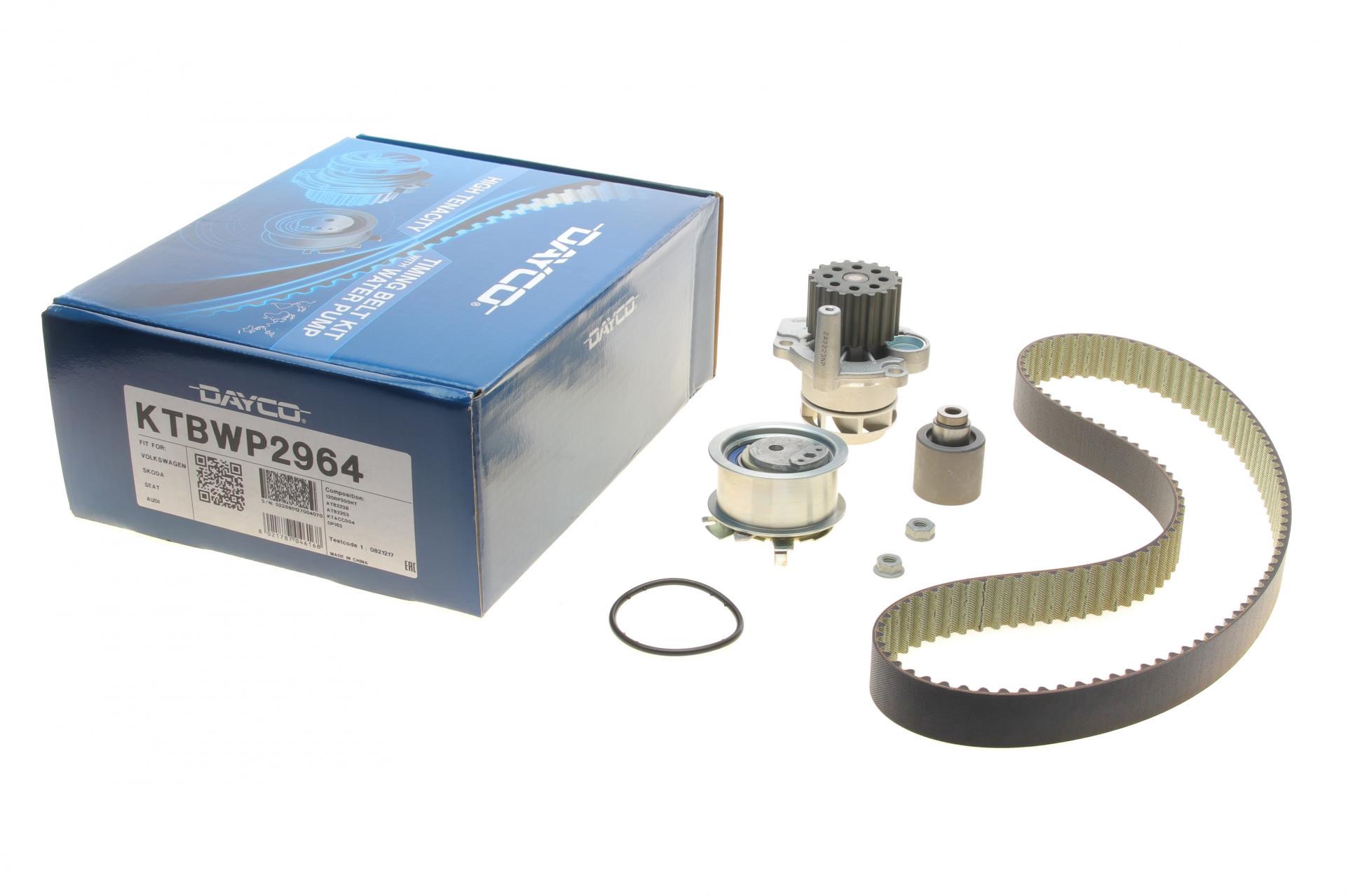 Комплект ГРМ с помпой VW Caddy/VW T5 03- 120x30 (KTBWP2964 DAYCO)