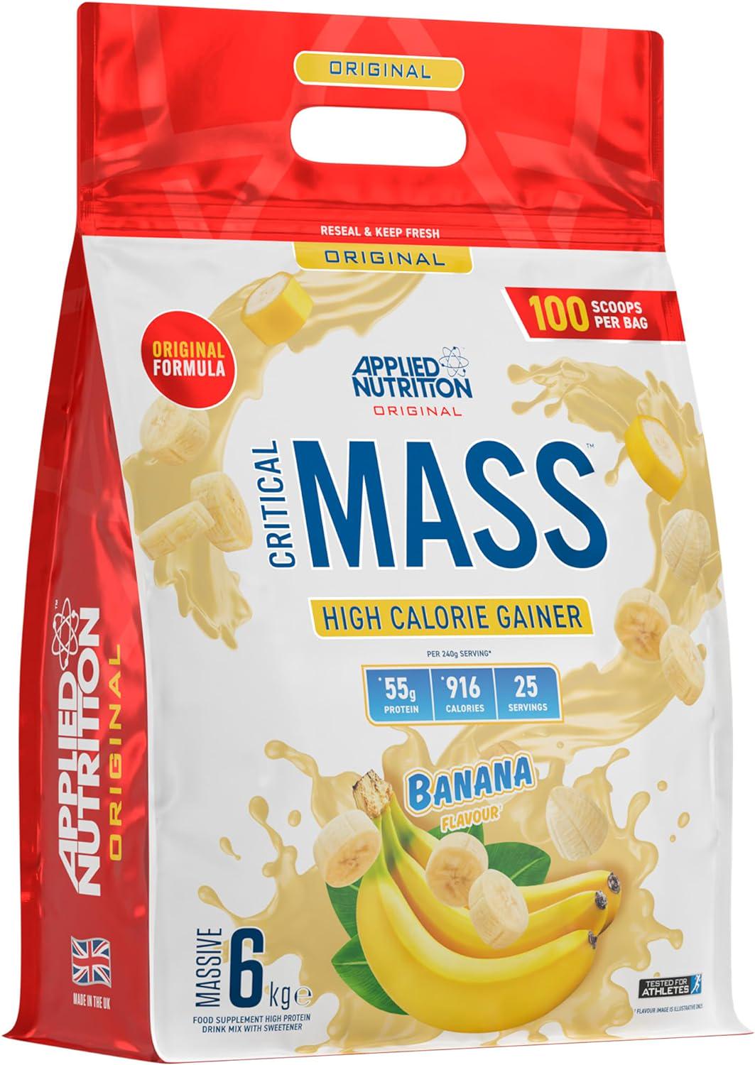 Гейнер Applied Nutrition Critical Mass Weight Gainer Banana 6 кг - фото 1