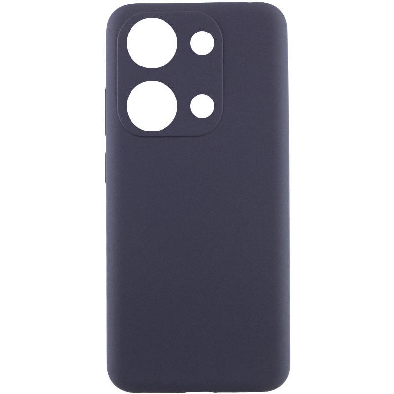 Противоударный чехол Silicone Cover Lakshmi Full Camera (AAA) для Xiaomi Redmi Note 13 4G Серый / Dark Gray