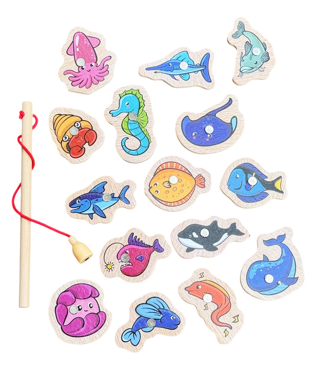 Деревянная игра рыбалка Fun Game MD 1521 морские жители Сказочные рыбки (2666430597)
