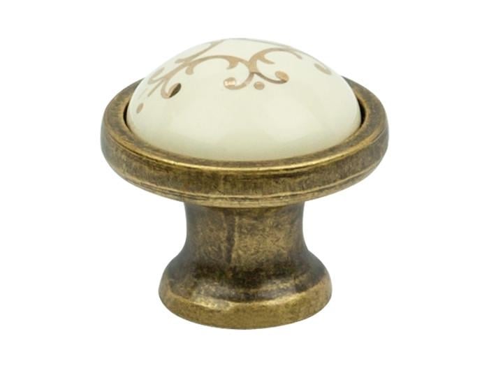 Мебельная ручка-кнопка Virno Azure 100R MLC A18 Бронзовый