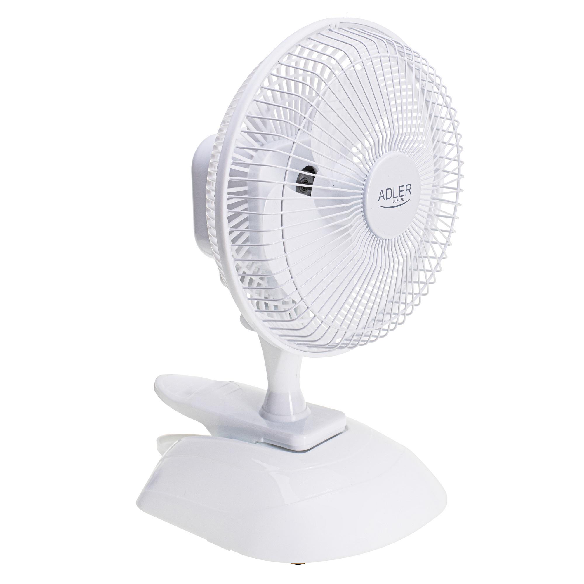 Вентилятор настільний Adler AD 7317 White
