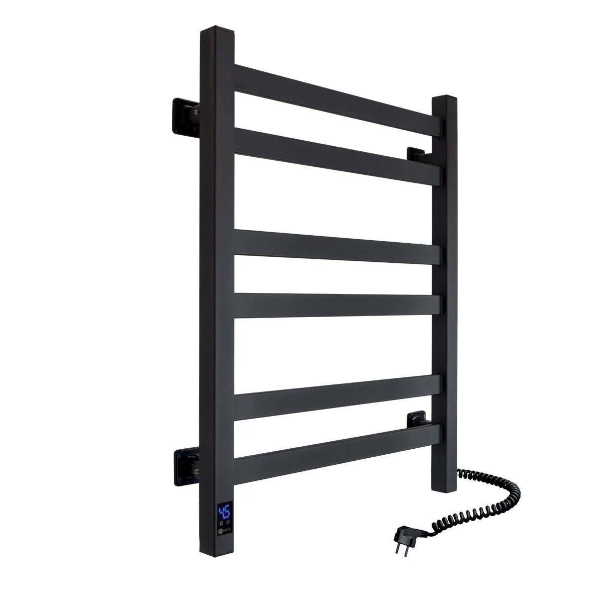 Рушникосушарка електрична Авангард Sensor правобічна з таймером 480х600 мм Чорний муар (2134805688)