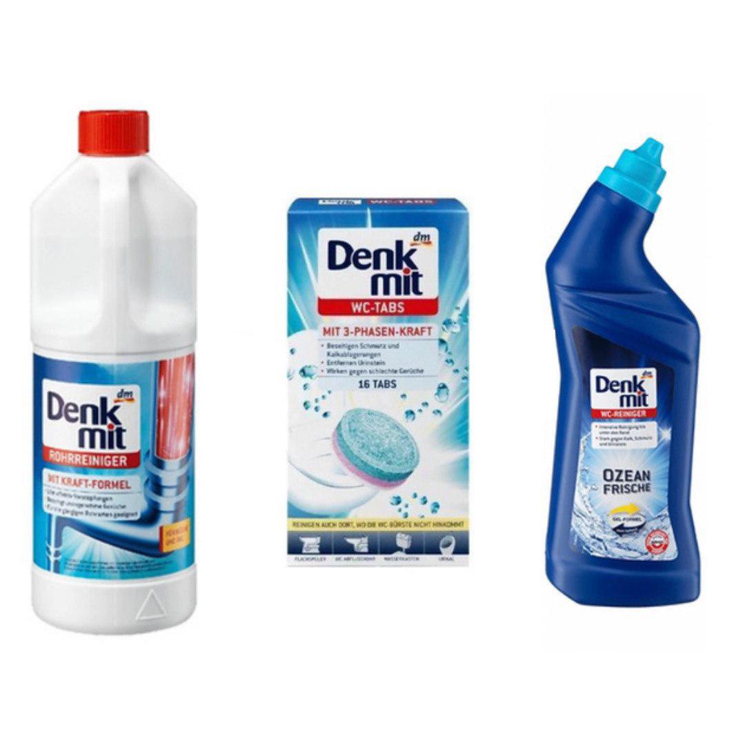 Набір миючих засобів для унітазу/труб DenkMit (26754278) Набір миючих засобів для унітазу/труб DenkMit (26754278)