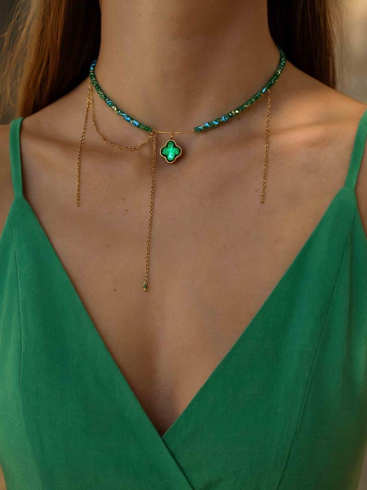 Кольє з конюшиною (5470)