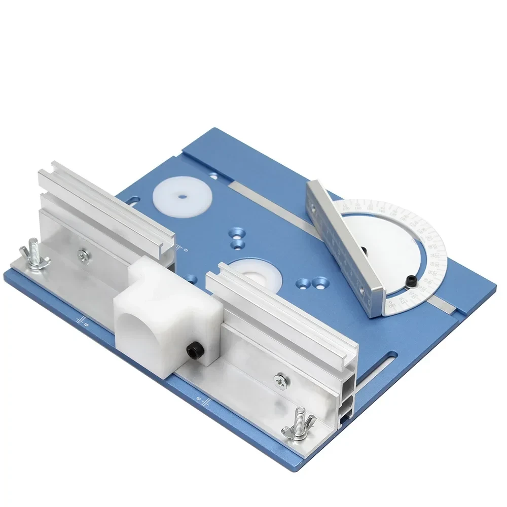 Пластина фрезерная с направляющей и угольником Голубой (ПФГ1)