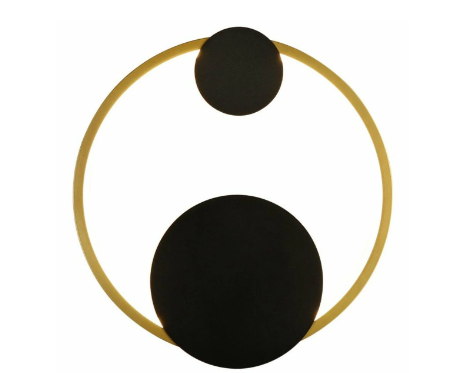 Бра настенная Sirius светодиодная 14W Золотой/Черный ( 8912 LH 14W D250*H60 gold+black) - фото 6