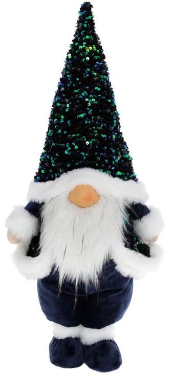 Мягкая игрушка Гном 55 см в пайетках Синий (BD-877-110)