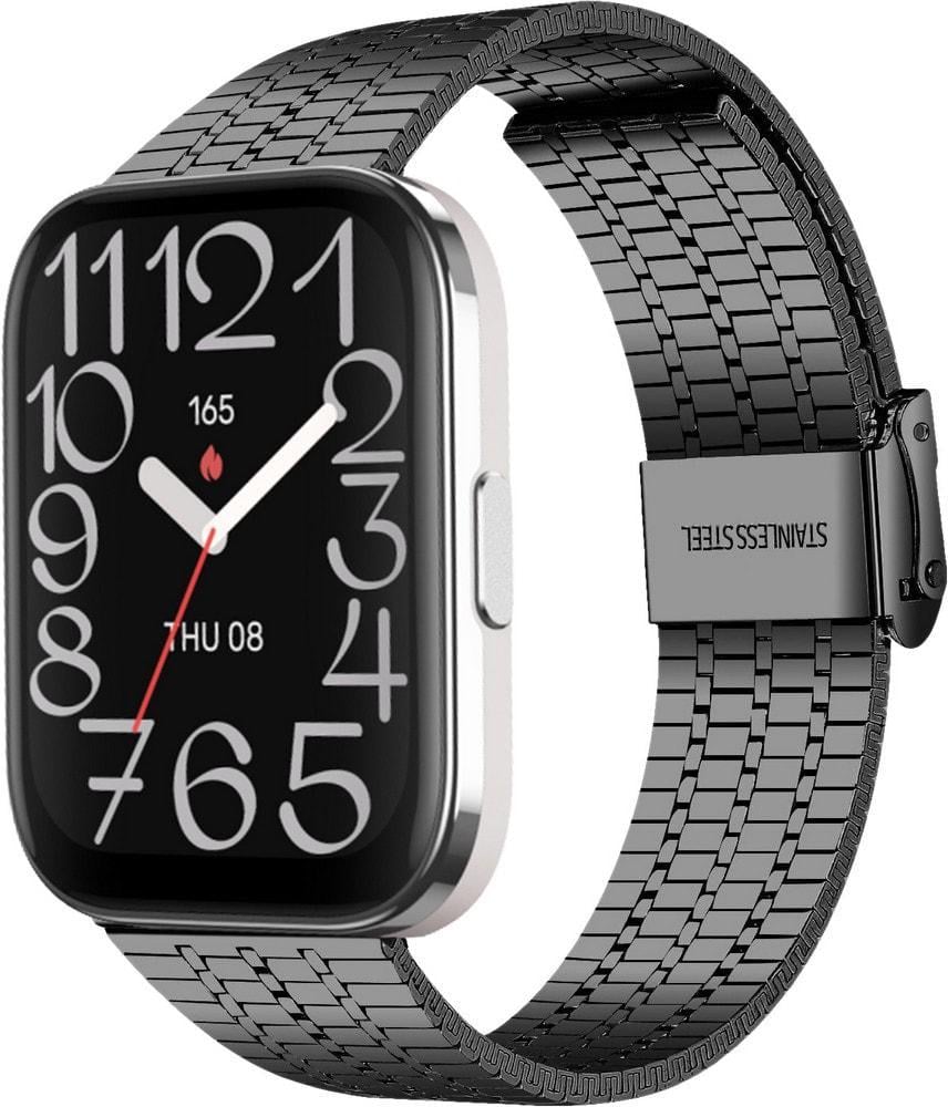 Браслет металлический Counic для Amazfit Bip 5 Unity Black (37078-2B)