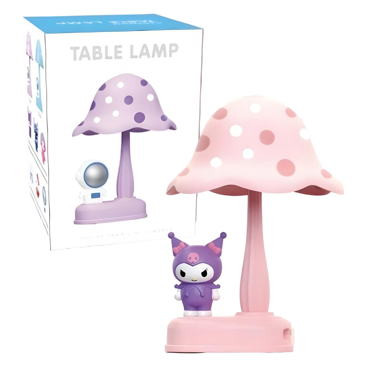 Настольная лампа Куроми грибочек Розовый (339A) - фото 2 Настольная лампа Куроми грибочек Розовый (339A) - фото 2