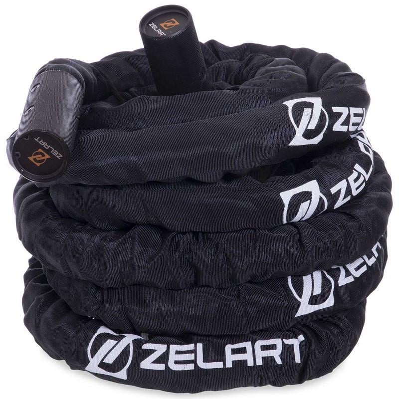 Канат для кроссфита Zelart FI-2631-15 Combat Battle Rope в защитном рукаве 15 м (2537109212)