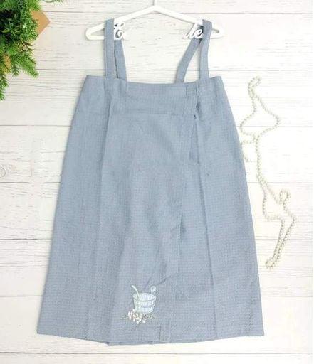 Сарафан женский для сауны/бани хлопок Серый - фото 3 Сарафан женский для сауны/бани хлопок Серый - фото 3