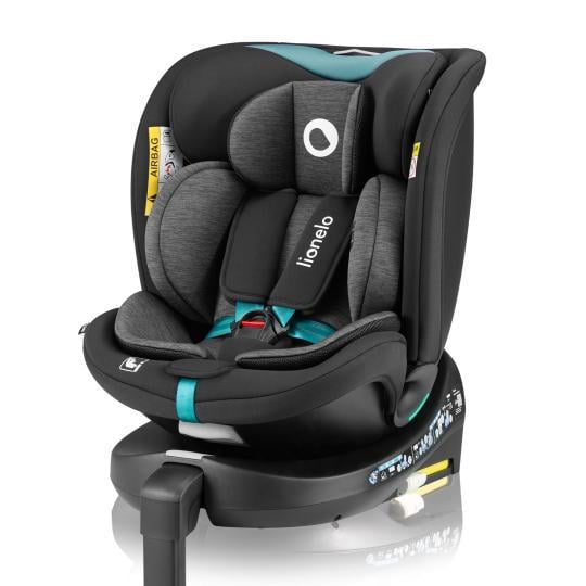 Автокресло детское Lionelo NAVY I-size Black/Turquoise