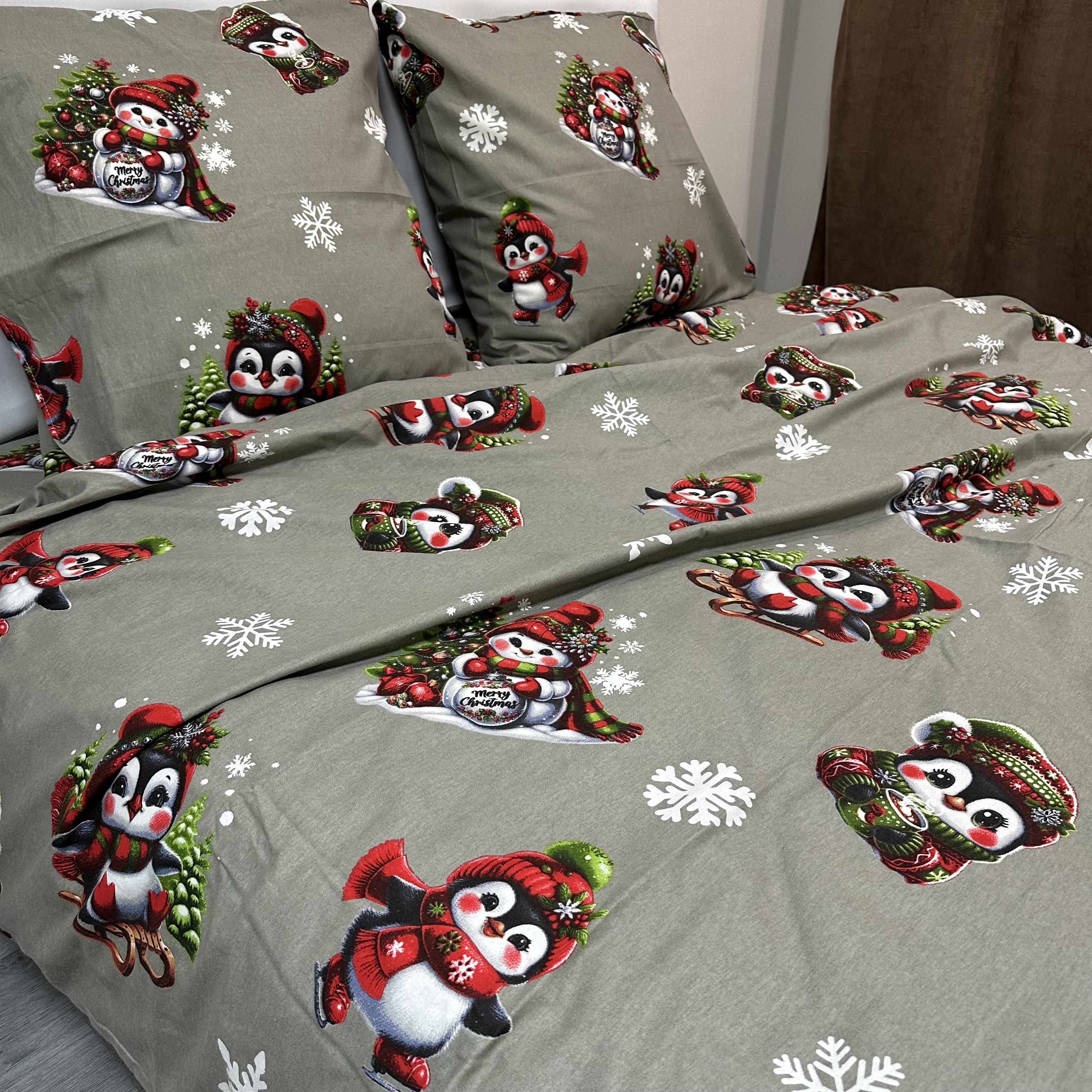 Комплект постільної білизни байкова Зимовий євро Хакі (байка 4-3) - фото 5 Комплект постільної білизни байкова Зимовий євро Хакі (байка 4-3) - фото 5