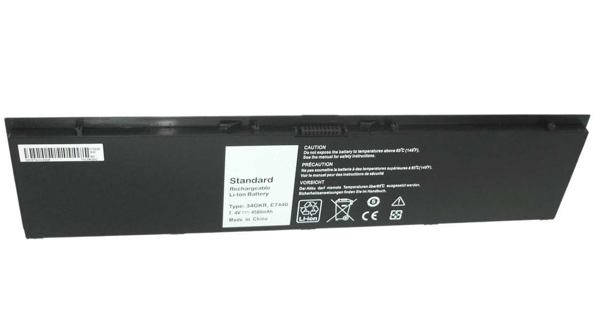 Аккумулятор для ноутбука Dell 34GKR Latitude E7440 7,4 V 4500 mAh OEM Black (018631)